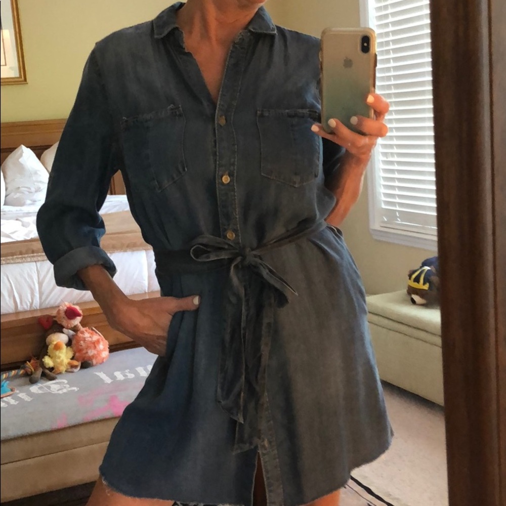 Velvet Heart Chambray Shirtdress